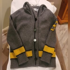 Christian Dior Grey Sailor Cardigan 38